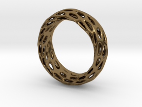 Trous Ring Size 8 in Polished Bronze