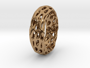 Trous Ring in Polished Brass