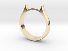 Ring 1/2 in 14k Gold Plated Brass