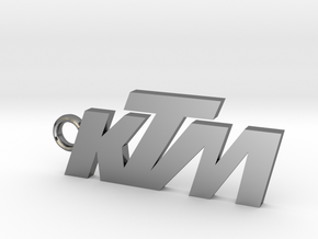 KTM keychain in Fine Detail Polished Silver