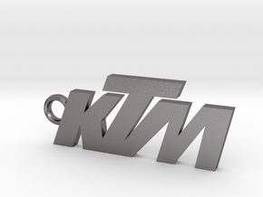 KTM keychain in Polished Nickel Steel