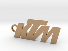 KTM keychain in Polished Brass