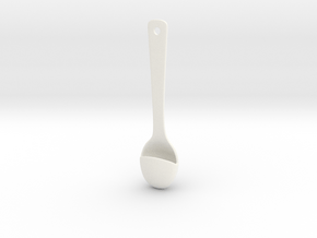 Spoon Pendant Big in White Processed Versatile Plastic