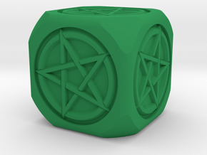 Mage's dice in Green Processed Versatile Plastic
