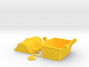 Chest for gold in Yellow Processed Versatile Plastic