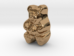 Gummy Bear Actual Size in Polished Brass