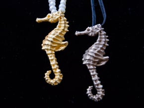 2013 seahorse 01_2.5in in Polished Gold Steel