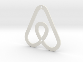 Airbnb House Symbol in White Natural Versatile Plastic