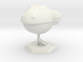 Have A Nice Day - Smiley Space Ship in White Natural Versatile Plastic
