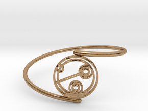Julie - Bracelet Thin Spiral in Polished Brass