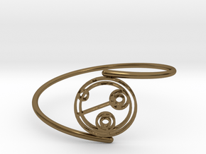 Julie - Bracelet Thin Spiral in Polished Bronze