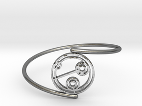 Julie - Bracelet Thin Spiral in Polished Silver