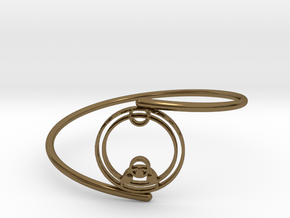 Zoe - Bracelet (Thin Spiral) in Polished Bronze