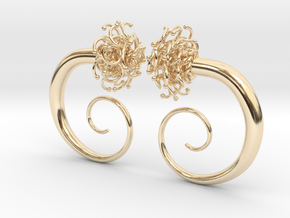 Plugs  /gauge The Gorgon / size 2G (6.5 mm) in 14K Yellow Gold