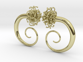 Plugs  /gauge The Gorgon / size 2G (6.5 mm) in 18k Gold Plated Brass
