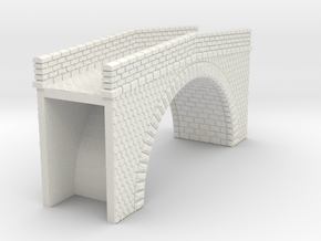NPRT12 Road bridges over railway in White Natural Versatile Plastic