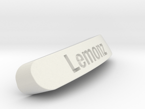 Lemonz Nameplate for Steelseries Rival in White Natural Versatile Plastic
