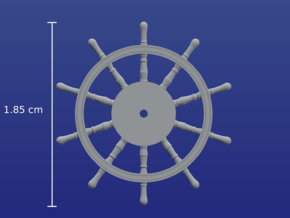 1:96 HMS Victory Ships Wheel in Clear Ultra Fine Detail Plastic