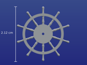 1:84 HMS Victory Ships Wheel in Tan Fine Detail Plastic