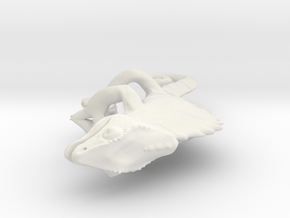 Chameleon Pendant in White Natural Versatile Plastic