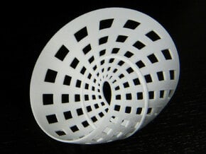 Möbius Strip in White Natural Versatile Plastic