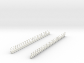 HO EL WEST PHILLY 12 SECTION MONO RAILING in White Natural Versatile Plastic