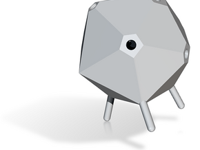 Icosahedron Pen Holder in Tan Fine Detail Plastic