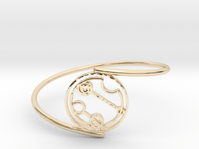 Caitlin / Kaitlin - Bracelet Thin Spiral in 14k Gold Plated Brass