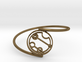 Caitlin / Kaitlin - Bracelet Thin Spiral in Polished Bronze