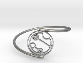 Caitlin / Kaitlin - Bracelet Thin Spiral in Natural Silver