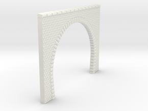 NT12 Tunnel portal for double track in White Natural Versatile Plastic