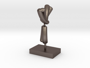 Antibody in Polished Bronzed Silver Steel