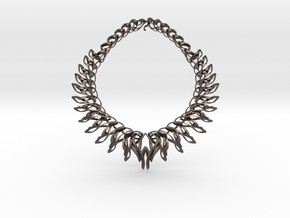 Mahuika Necklace in Polished Bronzed Silver Steel