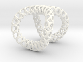 Infinity Ring (Size 7.25) in White Processed Versatile Plastic