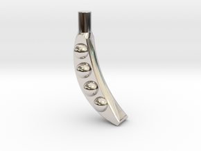 Magic Bean in Rhodium Plated Brass