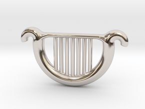 Goddess's Harp in Rhodium Plated Brass