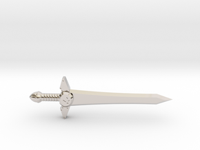 Mountain Sword in Rhodium Plated Brass