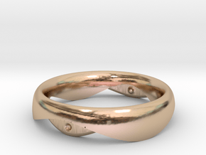 Swing Ring elliptical 18mm inner diameter in 14k Rose Gold