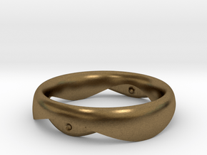 Swing Ring elliptical 18mm inner diameter in Natural Bronze