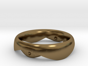 Swing Ring elliptical 16mm inner diameter in Polished Bronze