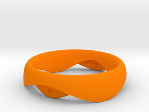 Swing Ring elliptical 16mm inner diameter in Orange Processed Versatile Plastic