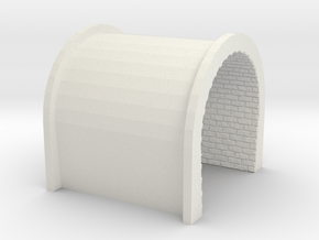 NmT21 Tunnel portal for meter gauge in White Natural Versatile Plastic