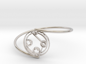 Daniel - Bracelet Thin Spiral in Rhodium Plated Brass