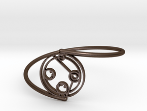 Daniel - Bracelet Thin Spiral in Polished Bronze Steel