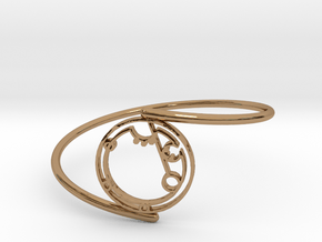Andrea - Bracelet Thin Spiral in Polished Brass
