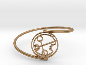 Brandi - Bracelet Thin Spiral in Polished Brass