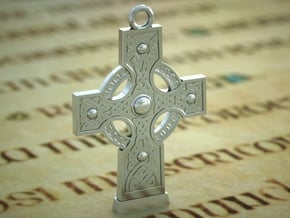 Celticcross Necklace Small in Polished Silver