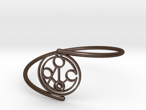Meghan - Bracelet Thin Spiral in Polished Bronze Steel