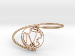 Nerissa - Bracelet Thin Spiral in 14k Rose Gold Plated Brass