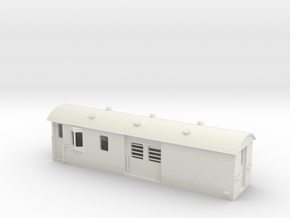 30ft Guards Van, New Zealand, (HO Scale, 1:87) in White Natural Versatile Plastic